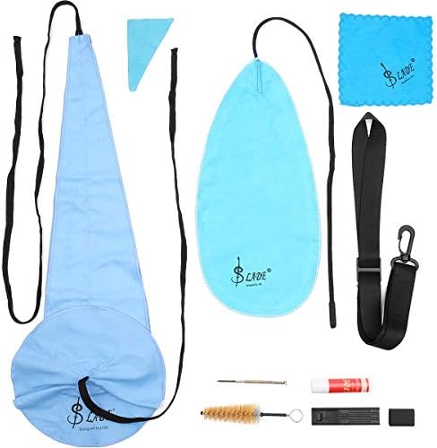 Eison 10-1 Saxophone Cleaning Care Kit for Saxophone and Clarinet, Sax Cork Grease Mouthpiece Brush Mini Screwdriver Thumb Rest Reed Case Cleaning Cloth