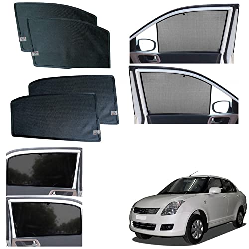 Image of WolkomHome car Fix Curtain Window Shades Half Curtains Sunshade for Swift Dzire