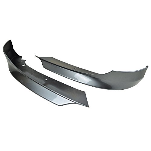 Pre-painted Front Bumper Lip Splitter Compatible With 2009-2012 BMW E90 3 Series, L Type Painted Space Gray # A52 PP Air Dam Chin Diffuser Front Bumper Lip Available by IKON MOTORSPORTS