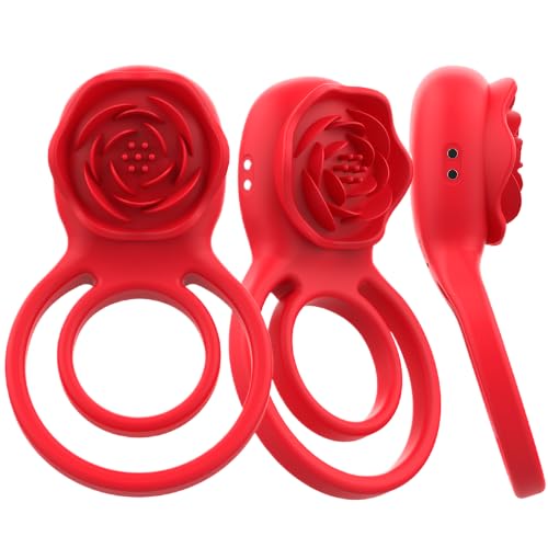 INTENSE GAIL Stimulateur Intime, 10 Modes de Vibration, Rose Rouge, Silicone et ABS,...