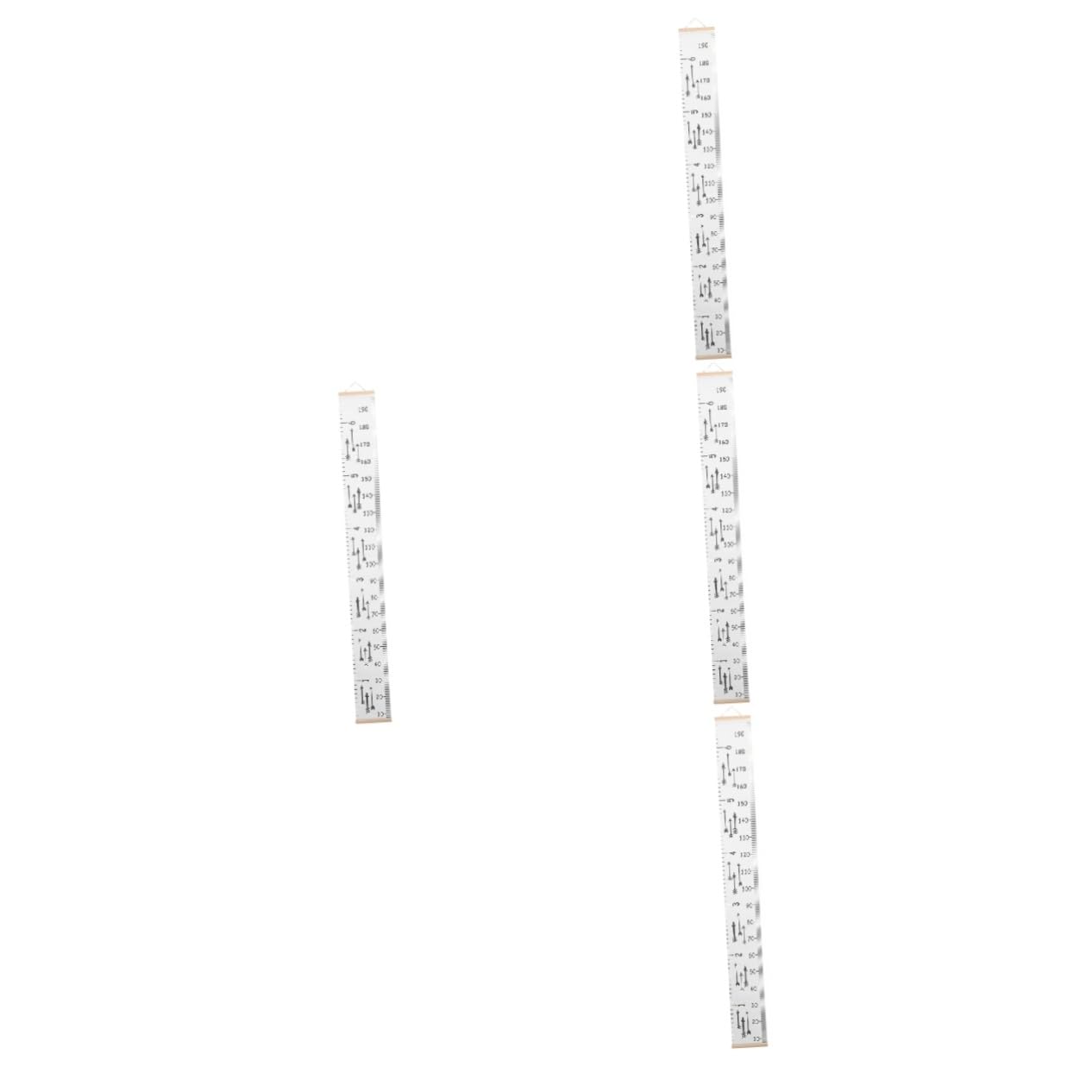 TOPBATHY 4 Piezas regla de altura Decoración de pared con medidor de altura Decoración infantil con medidor de altura medida de altura para pared gráfico de crecimiento del paño
