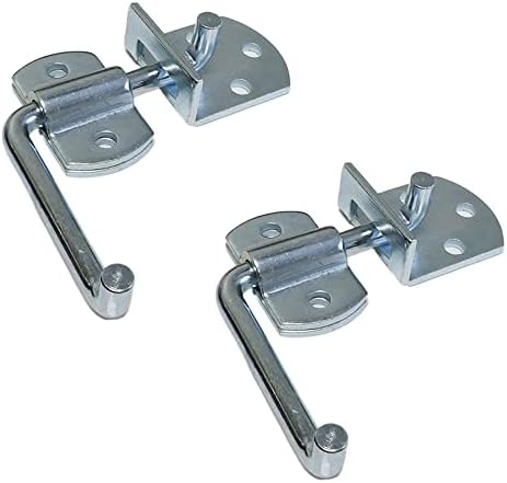 Boxer 2 Pack Truck Straight Side Gate Latch Sets - Truck Stake Bed Latches Bracket Set for Utility Trailer, Stake Body Gates, Sheds, Wood, Trucks, & Trailers - Heavy Duty
