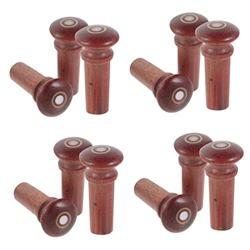 SUPVOX 12piezas Tacos De Violín De Madera De Ébano Para Reemplazo De Endpin Accesorios Prácticos y Livianos Para Violines Diseño Chic y Funcional