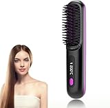 2026 Upgrade brush Pro - The Short Hair Specialist, Brush Pro for Short Hair, For Travel, With Lcd Temperature Display, Fast Heating Cordless Mini Hair Brushs (Black)