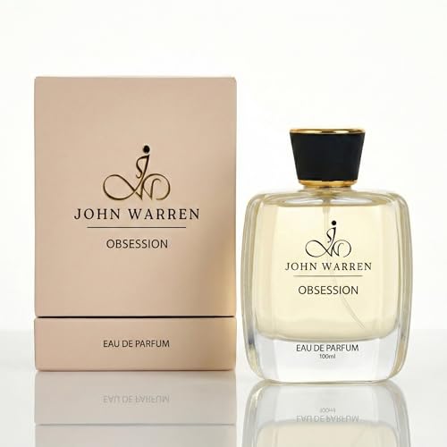 Image of JOHN WARREN OBSESSION Luxury Perfume For Men, Long-Lasting Eau De Parfum with Bergamot, Pineapple,Moroccan Jasmine and Musk, Fresh & Strong Everyday Fragrance-100 ml