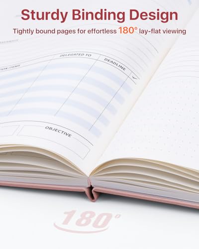 Cahier de planification B5 WEMATE pour structurer vos réunions d'équipe au bureau - 5