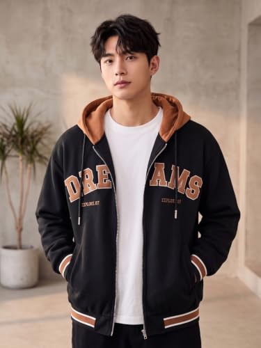 Image of Lymio Hoodie Sweatshirt for Men | Unisex Sweatshirt | Lightweight Full Sleeve Regular Fit (Also Available in Packs) (SSM-W-01-02)