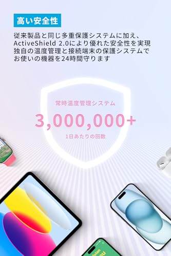 Anker Zolo Power Bank (20000mAh, 30W, Built-In USB-Cケーブル) A1689 の商品画像 5