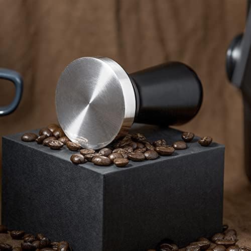 Yolococa 58mm Calibrated Espresso Tamper 30Lbs Pressure Stainless Steel Calibrated Pressure Tamper For Coffee And Espresso,Black