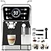 KB ELEMENTS Macchina portafiltro - One Touch Cappuccino/Latte Macchiato 3 in 1 Polvere Espresso Capsule Caffè e Cialde Caffè Macchina Portapasta Ulka Pompa Made in Italy Macchina Espresso 20 Bar 204CB immagine