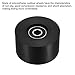 PATIKIL 55mm Skateboard Wheel with Bearings ABEC-9, 4 Pack Street Wheels for Skateboards Cruiser Wheel Replacement 80A, Black