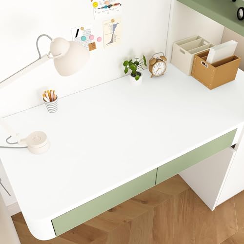 Image of HOME13 Matte Wallpaper Stick and Peel for Bedroom Solid Contact Paper Self Adhesive Thick White Wallpaper Peel and Stick Removable Wall Paper (2Feet 48Inches, Matte White Wallpaper)