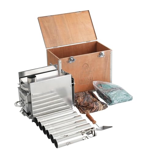 RBM Outdoors Caminus S Wood Burning Camp Stove for Tents, Stainless Steel - Image 4