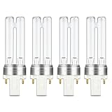 LB4000 5W UV-C Replacement Bulb Compatible with Germ Guardian LB4000 AC4300BPTCA, AC4825, AC4850, AC4850PT, AC4900, AC4900CA, AC5300B, AC5350B, AC5350W Air Purifiers (4-Pack)
