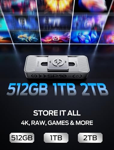 Image of MOVE SPEED 2TB 1050MB /s Read High-Speed External Drive Dual USB 3.2 & Type-C Ports for Mac, iPad, Android - Ideal for Creators, Photographers, Fast File Transfer