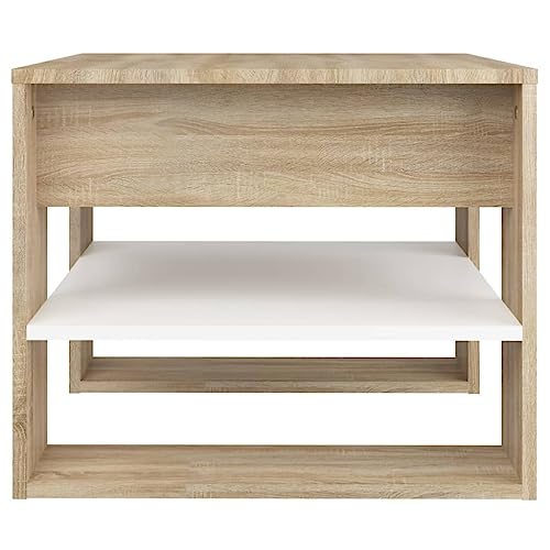 Table basse bois d'ingénierie compacte pour ranger et désencombrer le salon - 5