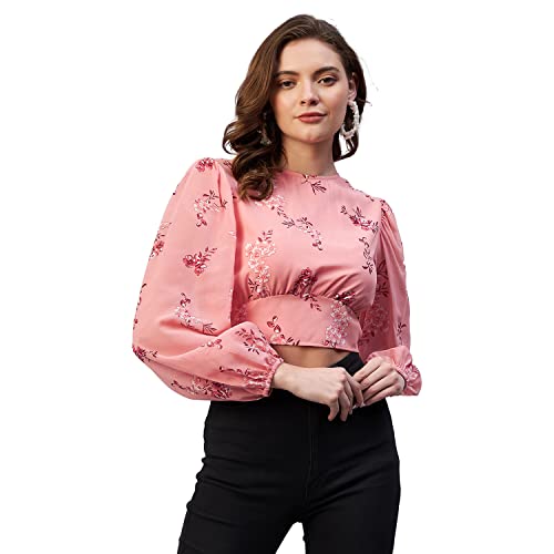 Image of Rare Women's Polyester Floral Long Sleeve Regular Fit Blouse