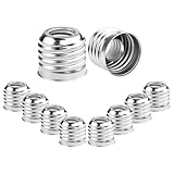 SinLoon 10 Pcs E27 to E14 Socket Adapter E27 to E14 Light Socket Extender Lamp Base Converter Adapter Light Fixtures Accessories