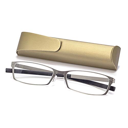 RXBFD Blue Light Filtering Reading Glasses,Slim Compact Pocket Readers,Stylish HD portable Unisex Glasses