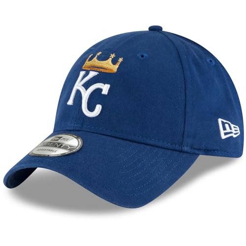 New Era MLB Core Classic 9TWENTY Cooperstown Adjustable Hat Cap One Size Fits All (US Alpha One Size Kansas City Royals)