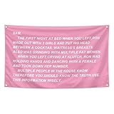Funny Jersey Shore Letter Tapestry 3×5 Feet Indoor and Outdoor Tapestry with Brass Grommets Boys and Girls Room, Dorm, Bedroom, Living Room, Balconies, Party Decor