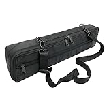  Toygogo Flötenkoffer Flöte Tasche Gig Bag, 16 Löcher Flöte Etui Tragetasche Rucksack, ca. 45 x 11,5 x 7,5 cm