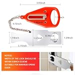 Hotel Door Lock, Portable for Travel Airbnb Apartment, No-Drill Security - Image 2