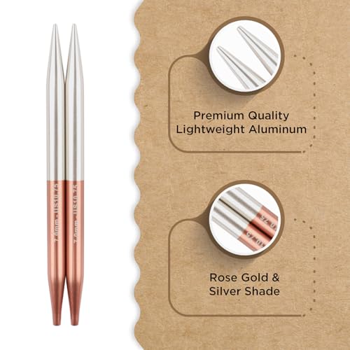 Image of Knitter's Pride Rosemist Normal Interchangeable Circular Needles 5 inch inch (13cm) - US Size 10.75 (7mm)