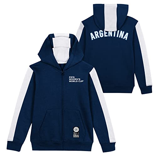 FIFA Official 2023 Women's Football World Cup Youth Team Zipped Hoodie, Argentina, Blue, 12-13 years - Image 2