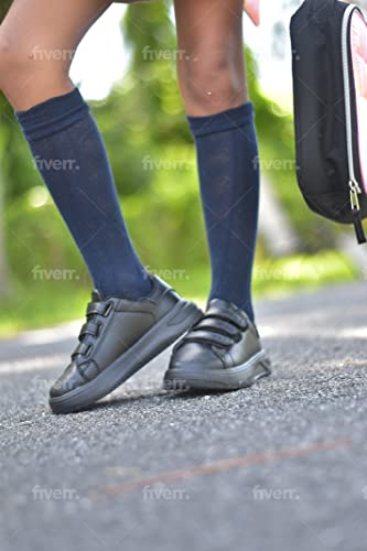 Unisex-Child Shoes for Kids- Black School Uniform Shoes for Kids3