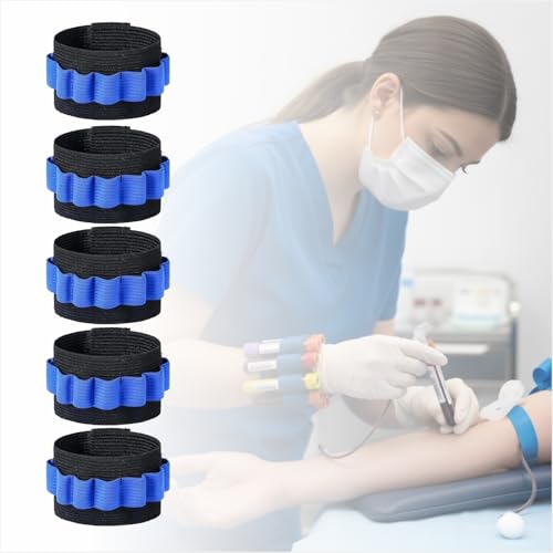 Bracelets phlébotomie ajustables avec 8 tubes de collection pour école infirmière