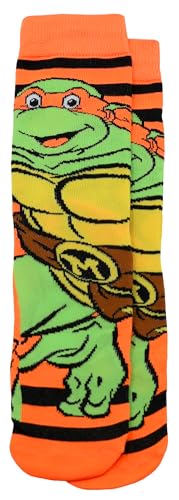 Hyp Teenage Mutant Ninja Turtles TMNT 6 Pair Pack Novelty Athletic Crew Socks for Men, Shoe Size 6-122
