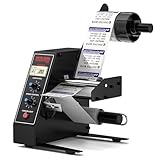 Automatic Label Dispenser, Automatic Label Separator, Automatic Label Stripper 110V Speed Adjustable Electric Label Machine Auto Counting 0-999999 for Label Width 4-140mm