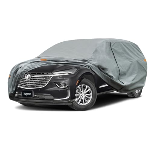Image of Kayme Heavy Duty SUV Car Cover Custom Fit Buick Enclave (2024-2025) Waterproof All Weather for Automobiles, Full Exterior Covers Sun Rain UV Protection.（Deliver About 3-10 Days）