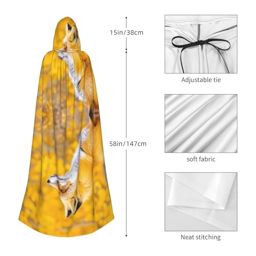Chaqueta larga de zorro unisex para abrigarse con estilo 5