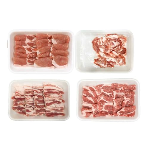 渡辺精肉店 瑞浪ボーノポーク 焼肉用 4種盛りセット (ロース・肩ロース・バラ・小間切れ) 計1.2kg