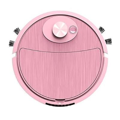 PAPABA Mini Cleaner Sweeping Robot Super Suction Low Noise One Start Rechargeable Vacuum Cleaner Sweeping Mopping Robot Memory Multiple Cleaning Modes Pink One Size
