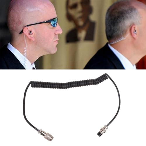 Two Way Radio Mic Extension Cable Durable Coiled Cable Walkie TalkiesAccessories Suitable For CB Ham Radio Communication Durable Coiled Cable Long Lasting And Reliable Easy To Connect And Use Cb Ham