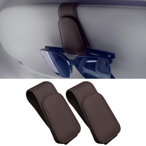 Lot De 2 Supports De Lunettes De Soleil - Pour Pare-soleil De Voiture Boite De Rangement Pour Lunettes 9193396497132