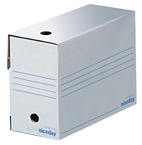 IDMENAGE Niceday Archiv-Übertragungsdateien, 335 x 167 x 245 mm, Weiß und Blau, 10 Stück