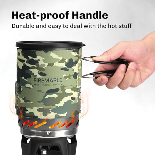 Image of Fire-Maple inchFixed Star 1 inch Personal Cooking System | Pot /Jet Burner Stove System with Electric Ignition | Ideal for Hiking, Camping, Backpacking, Fishing, Hunting Trips and Emergency Use