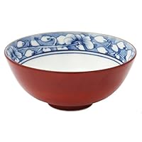 Amazon｜京焼 清水焼 紫峰窯 茶漬 小 唐子付丸紋瓔珞 B5-3小｜飯碗