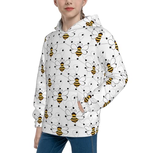 Cute Small Wasp Kid Hoodies Boys Sweatshirts Girls Pullover with Pocket2
