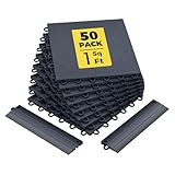 CAMMOO Garage Floor Tiles Heavy-Duty Interlocking 12