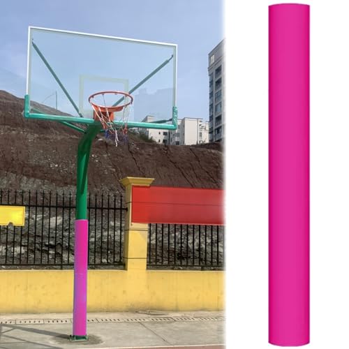 Rembourrage poteau basket commercial rose 220 mm avec bande nylon amovible