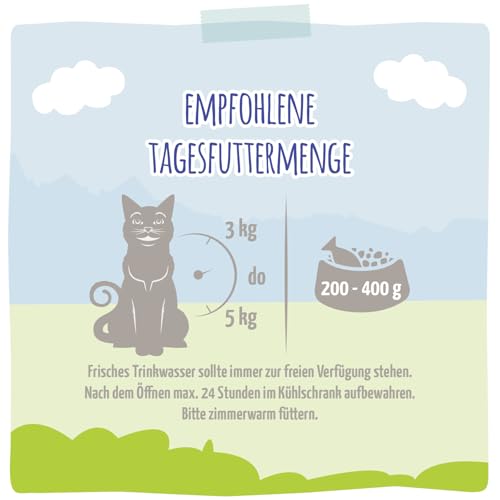 MjAMjAM - Premium Nassfutter für Katzen - exquisite Forelle an saftigem Hühnchen, 6er Pack (6x800g), getreidefrei