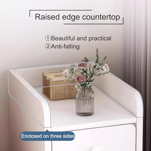 Petite table d'appoint pour chambre à coucher pour libérer l'espace et ranger - 5
