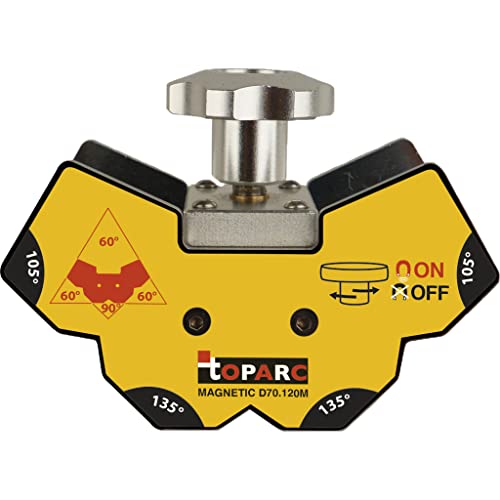 GYS 047082 Welding POSITIONER Multi-Angle Magnetic D70.120M, Black & Yellow