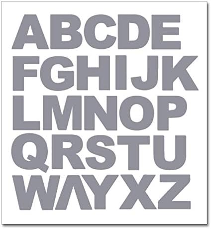 2 x Set of A-Z White Capital & Small Letters - Removable Self Adhesive Waterproof Durable Vinyl Stickers - Digitally Cut to the sticker Shape - size 20mm