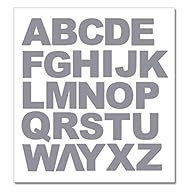 Set of Full Alphabet Silver Letters - size 20mm Material - Self Adhesive Vinyl Manufactured in UK by Party Decor Digitally Cut to the sticker Shape Self Adhesive (removable) Waterproof Durable Vinyl Sticker